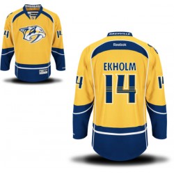 Authentic Reebok Adult Mattias Ekholm Home Jersey - NHL 14 Nashville Predators