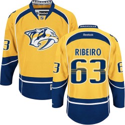 Authentic Reebok Adult Mike Ribeiro Home Jersey - NHL 63 Nashville Predators