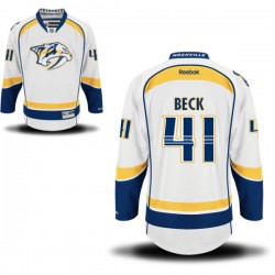Authentic Reebok Adult Taylor Beck Away Jersey - NHL 41 Nashville Predators