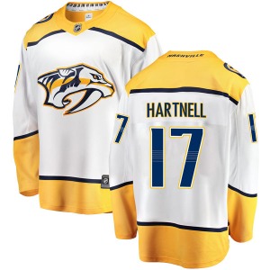 Breakaway Fanatics Branded Youth Scott Hartnell White Away Jersey - NHL Nashville Predators
