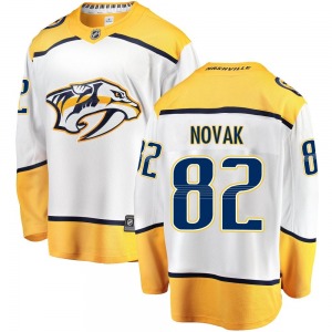 Breakaway Fanatics Branded Youth Tommy Novak White Away Jersey - NHL Nashville Predators