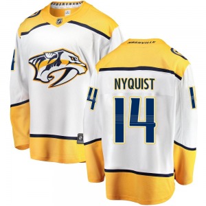 Breakaway Fanatics Branded Youth Gustav Nyquist White Away Jersey - NHL Nashville Predators
