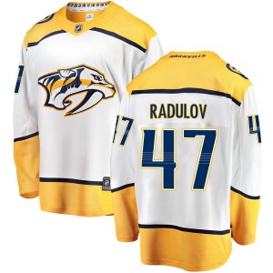 Breakaway Fanatics Branded Youth Alexander Radulov White Away Jersey - NHL Nashville Predators