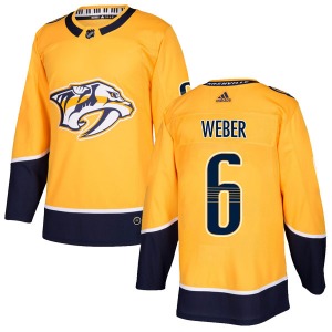 Authentic Adidas Youth Shea Weber Gold Home Jersey - NHL Nashville Predators