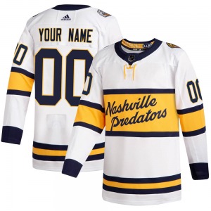 Authentic Adidas Youth Custom White Custom 2020 Winter Classic Player Jersey - NHL Nashville Predators