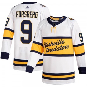Authentic Adidas Youth Filip Forsberg White 2020 Winter Classic Jersey - NHL Nashville Predators