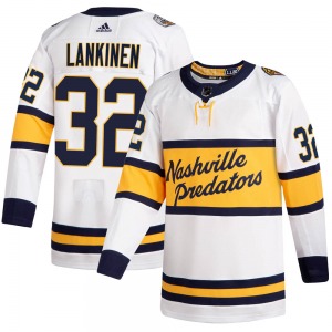 Authentic Adidas Youth Kevin Lankinen White 2020 Winter Classic Player Jersey - NHL Nashville Predators