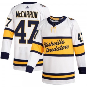 Authentic Adidas Youth Michael McCarron White 2020 Winter Classic Player Jersey - NHL Nashville Predators