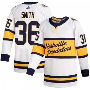 Authentic Adidas Youth Cole Smith White 2020 Winter Classic Player Jersey - NHL Nashville Predators