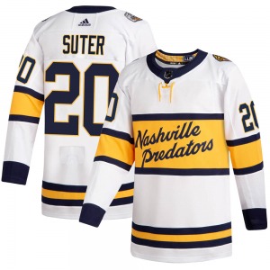 Authentic Adidas Youth Ryan Suter White 2020 Winter Classic Jersey - NHL Nashville Predators