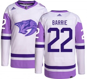 Authentic Adidas Youth Tyson Barrie Hockey Fights Cancer Jersey - NHL Nashville Predators