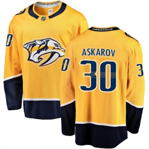 Breakaway Fanatics Branded Youth Yaroslav Askarov Gold Home Jersey - NHL Nashville Predators