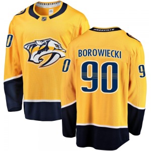 Breakaway Fanatics Branded Youth Mark Borowiecki Gold Home Jersey - NHL Nashville Predators