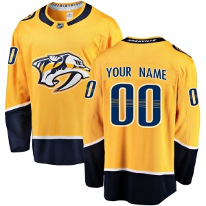 Breakaway Fanatics Branded Youth Custom Gold Custom Home Jersey - NHL Nashville Predators