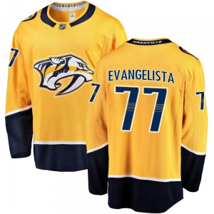 Breakaway Fanatics Branded Youth Luke Evangelista Gold Home Jersey - NHL Nashville Predators