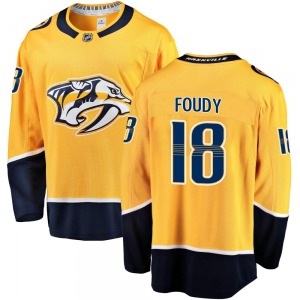 Breakaway Fanatics Branded Youth Liam Foudy Gold Home Jersey - NHL Nashville Predators
