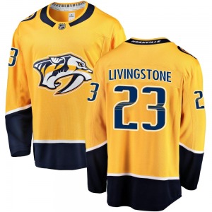 Breakaway Fanatics Branded Youth Jake Livingstone Gold Home Jersey - NHL Nashville Predators