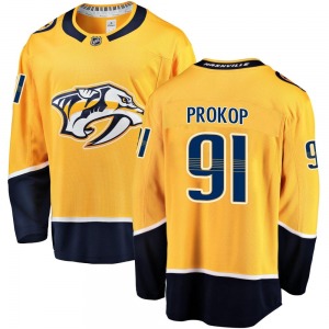Breakaway Fanatics Branded Youth Luke Prokop Gold Home Jersey - NHL Nashville Predators