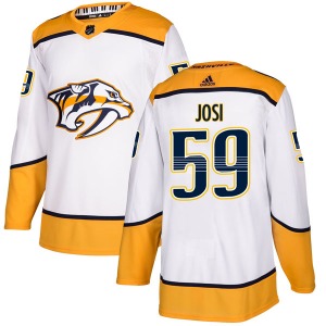 Authentic Adidas Youth Roman Josi White Away Jersey - NHL Nashville Predators