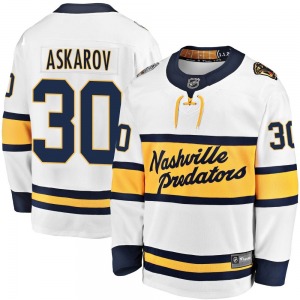 Breakaway Fanatics Branded Youth Yaroslav Askarov White 2020 Winter Classic Player Jersey - NHL Nashville Predators