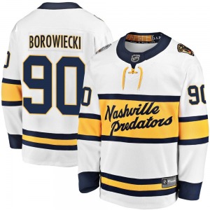 Breakaway Fanatics Branded Youth Mark Borowiecki White 2020 Winter Classic Player Jersey - NHL Nashville Predators