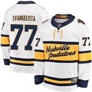 Breakaway Fanatics Branded Youth Luke Evangelista White 2020 Winter Classic Player Jersey - NHL Nashville Predators