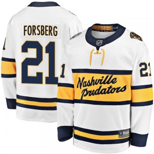 Breakaway Fanatics Branded Youth Peter Forsberg White 2020 Winter Classic Jersey - NHL Nashville Predators