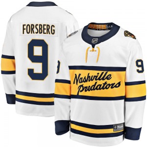 Breakaway Fanatics Branded Youth Filip Forsberg White 2020 Winter Classic Jersey - NHL Nashville Predators