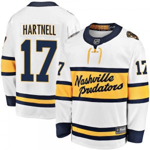 Breakaway Fanatics Branded Youth Scott Hartnell White 2020 Winter Classic Jersey - NHL Nashville Predators