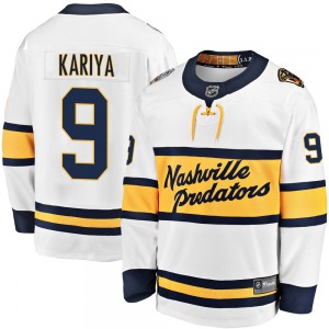 Breakaway Fanatics Branded Youth Paul Kariya White 2020 Winter Classic Jersey - NHL Nashville Predators