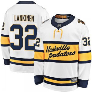 Breakaway Fanatics Branded Youth Kevin Lankinen White 2020 Winter Classic Player Jersey - NHL Nashville Predators