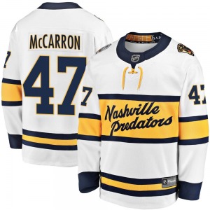 Breakaway Fanatics Branded Youth Michael McCarron White 2020 Winter Classic Player Jersey - NHL Nashville Predators