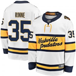 Breakaway Fanatics Branded Youth Pekka Rinne White 2020 Winter Classic Jersey - NHL Nashville Predators
