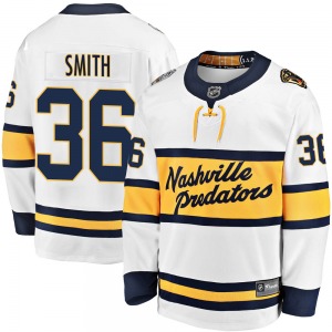 Breakaway Fanatics Branded Youth Cole Smith White 2020 Winter Classic Player Jersey - NHL Nashville Predators