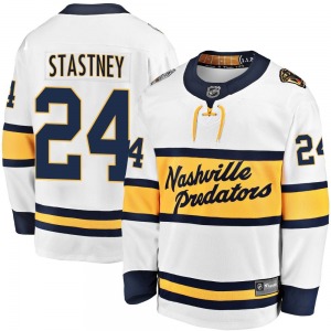 Breakaway Fanatics Branded Youth Spencer Stastney White 2020 Winter Classic Player Jersey - NHL Nashville Predators