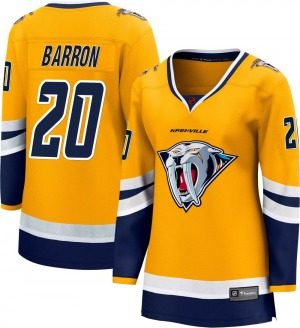 Breakaway Fanatics Branded Women's Justin Barron Yellow Special Edition 2.0 Jersey - NHL Nashville Predators