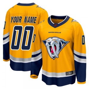 Breakaway Fanatics Branded Youth Custom Yellow Custom Special Edition 2.0 Jersey - NHL Nashville Predators