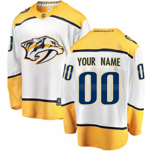 Breakaway Fanatics Branded Youth Custom White Custom Away Jersey - NHL Nashville Predators