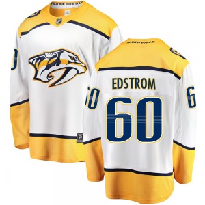 Breakaway Fanatics Branded Youth David Edstrom White Away Jersey - NHL Nashville Predators