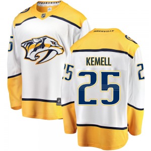 Breakaway Fanatics Branded Youth Joakim Kemell White Away Jersey - NHL Nashville Predators