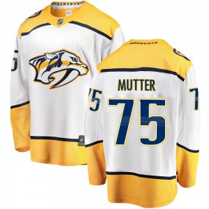Breakaway Fanatics Branded Youth Navrin Mutter White Away Jersey - NHL Nashville Predators