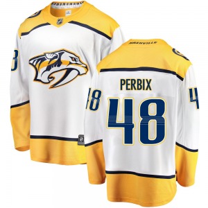 Breakaway Fanatics Branded Youth Nick Perbix White Away Jersey - NHL Nashville Predators