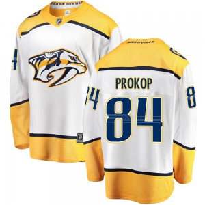 Breakaway Fanatics Branded Youth Luke Prokop White Away Jersey - NHL Nashville Predators