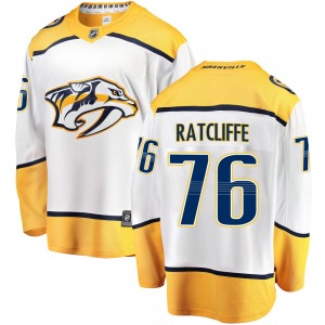 Breakaway Fanatics Branded Youth Isaac Ratcliffe White Away Jersey - NHL Nashville Predators