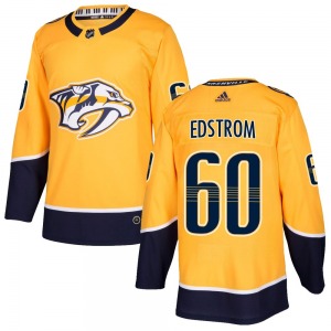 Authentic Adidas Youth David Edstrom Gold Home Jersey - NHL Nashville Predators