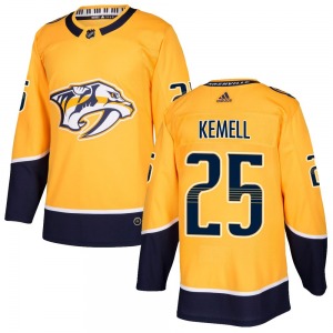 Authentic Adidas Youth Joakim Kemell Gold Home Jersey - NHL Nashville Predators