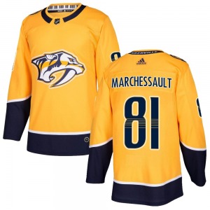 Authentic Adidas Youth Jonathan Marchessault Gold Home Jersey - NHL Nashville Predators