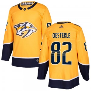 Authentic Adidas Youth Jordan Oesterle Gold Home Jersey - NHL Nashville Predators
