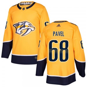 Authentic Adidas Youth Ondrej Pavel Gold Home Jersey - NHL Nashville Predators
