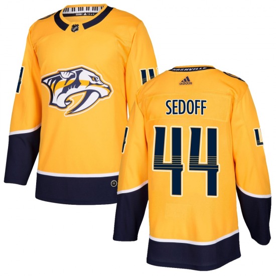 Authentic Adidas Youth Christoffer Sedoff Gold Home Jersey - NHL Nashville Predators